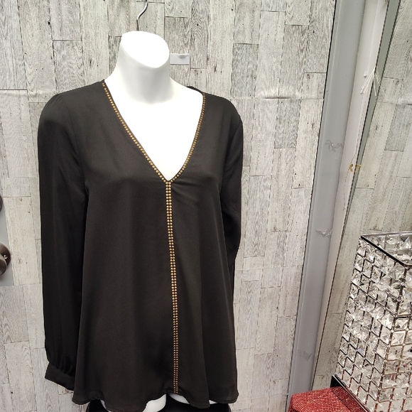 Karen Kane Tops - Elegant Black V-Neck Women's Top